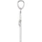 Diamond Zia Cross Rhodium-Plated 14k White Gold Pendant (.06 Ct, G-H Color, I1 Clarity)