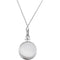Moon and Star 'So Far Yet So Close' Ash Holder Necklace, Rhodium Plate Sterling Silver, 18"