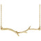 Branch Bar 14k Yellow Gold Necklace, 16"