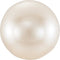 White Freshwater Cultured Pearl Diamond Halo 14k Rose Gold Ring (7-7.5 MM) (1/8 Ctw, Color G-H, Clarity I1), Size 6.5