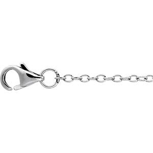 Stainless Steel Anchor Link Chain with Lobster Clasp 16''