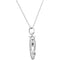 Rhodium Plated Sterling Silver Butterfly Ash Holder Pendant Necklace 18"
