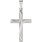 Christian Cross 14k White Gold Pendant (21x14 MM)