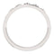 Stackable Crown Ring, Rhodium-Plated 14k White Gold, Size 8.25