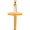 Contemporary Cross 14k Yellow Gold Pendant