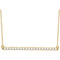 Diamond Bar Necklace in 14k Yellow Gold, 18" (1/2 Cttw )