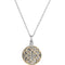 Celtic Knot Ash Holder Necklace, Rhodium Plated Sterling Silver, 14k Yellow Gold Plate, 18"
