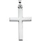 Chapel Cross Rhodium-Plated 14k White Gold Pendant (26.8X16.5 MM)