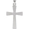 14k White Gold Latin Cross Pendant