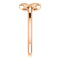 Girl's Cross with Heart 14k Rose Gold Youth Ring