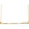 Diamond Bar Necklace in 14k Yellow Gold, 18" (1/3 Cttw )