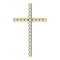 Diamond Cross 14k Yellow Gold Pendant (.50 Ctw, G-H Color, I1 Clarity) (1.75 MM)