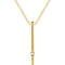 Diamond Bar Necklace in 14k Yellow Gold, 16-18" (.015 Ctw, Color H+, Clarity I1)