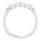 Diamond 7-Stone 3.25mm Ring, Sterling Silver (.08 Ctw, G-H Color, I1 Clarity) Size 6.25