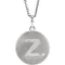 Diamond Letter 'Z' Initial Sterling Silver Pendant Necklace, 18" (.005 Ct, GH Color, I2 Clarity)