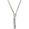 Diamond Initial 'H' Rhodium Plate 14K White Gold (1/6 Cttw, GH Color, l1 Clarity), 16.25"