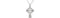 Celtic Halo Cross Sterling Silver Necklace, 24"
