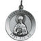 Rhodium Plated Sterling Silver St. Nicholas Medal (18.25MM)