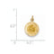 14k Yellow Gold Saint Joseph Medal Charm (20X11MM)