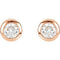 Diamond Stud Earrings, 14k Rose Gold (1 Cttw, Color GH, Clarity I1)