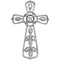 Diamond Lattice Cross 14k White Gold Pendant (.05 Ctw, H+ Color, I1 Clarity)