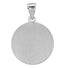 14k White Gold Round Hollow St. Patrick Medal (18MM)