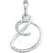 5-Stone Diamond Letter 'D' Initial 14k White Gold Pendant Necklace, 18" (.03 Cttw, GH, I1)