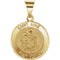 14k Yellow Gold Round Hollow St. Anne Medal (15 MM)