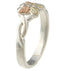 Butterfly Ring, Sterling Silver, 12k Rose Gold, 12k Green Gold Black Hills Gold Motif