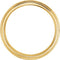 Swiss-Cut Chevron Comfort Fit 6mm Milgrain 14k Yellow Gold Band