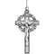 Crucifix with Crown of Thorns Sterling Silver Pendant Made in Holy Land
