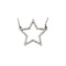 14k White Gold .25 Cttw. Diamond Star Necklace
