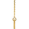 Diamond Bar Necklace, 18k Yellow Gold Plated Sterling Silver 18"( .03 Ct, Color G-H, I1 Clarity)