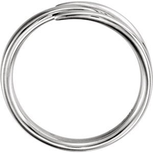 Platinum Negative Space Ring