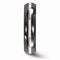Gold Inlay Collection Black Titanium, 14k White Gold Domed 6mm Band