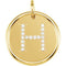 Diamond Initial "H" Pendant, 14k Yellow Gold (0.1 Ctw, Color GH, Clarity I1)