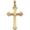Cathedral Cross 14k Yellow Gold Pendant