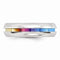 Radiance Collection Gray and Rainbow Andodized Titanium Grooved 6mm Band