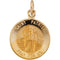14k Yellow Gold Round St. Patrick Medal (15 MM)