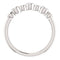 Diamond 7-Stone 3.25mm Ring, Rhodium-Plated 14k White Gold (.08 Ctw, G-H Color, I1 Clarity)
