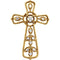 Diamond Lattice Cross 14k Yellow Gold Pendant (.05 Ctw, H+ Color, I1 Clarity)