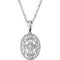 5-Stone Diamond Pendant Necklace, Sterling Silver, 18" (.05 Ctw)