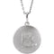Diamond Letter 'B' Initial Sterling Silver Pendant Necklace, 18" (.005 Ct, GH Color, I2 Clarity)