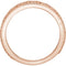 Beaded Design 4.4mm Stacking Band, 14k Rose Gold