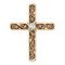 Diamond Solitaire Cross 14k Rose Gold Pendant (.03 Ct, G-H Color, I1 Clarity)