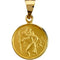 18k Yellow Gold St. Christopher Medal (13 MM)