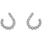 Diamond Crescent J-Hoop Earrings, Sterling Silver (.25 Ctw, GH Color, I1 Clarity)
