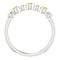 Platinum Citrine 7-Stone 3.25mm Ring