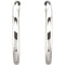 Endless Hoop Tube Earrings, Sterling Silver (19mm)