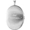 Diamond Footprints Sterling Silver Oval Locket Pendant (.015 Ct.)